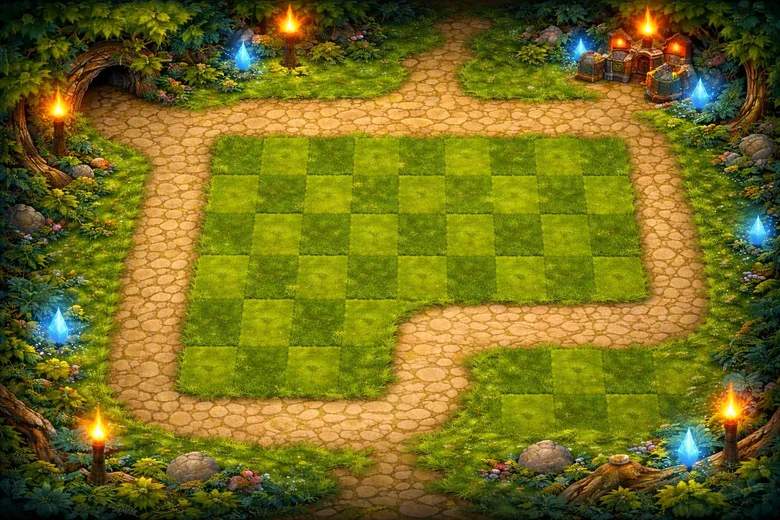 Elemental TD tactical battlefield