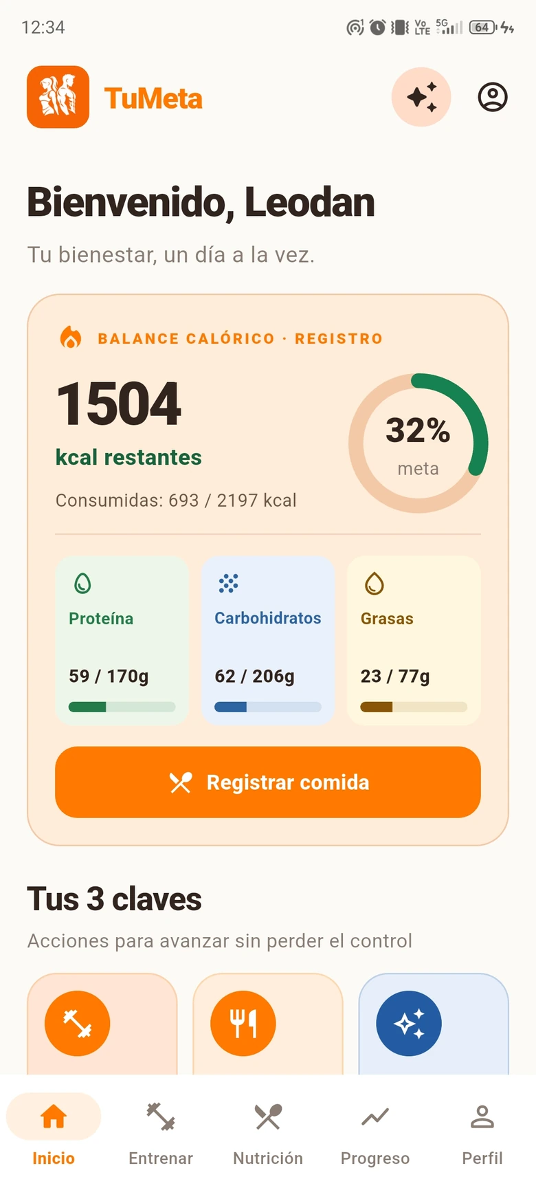TuMeta — Un comienzo claro para el día