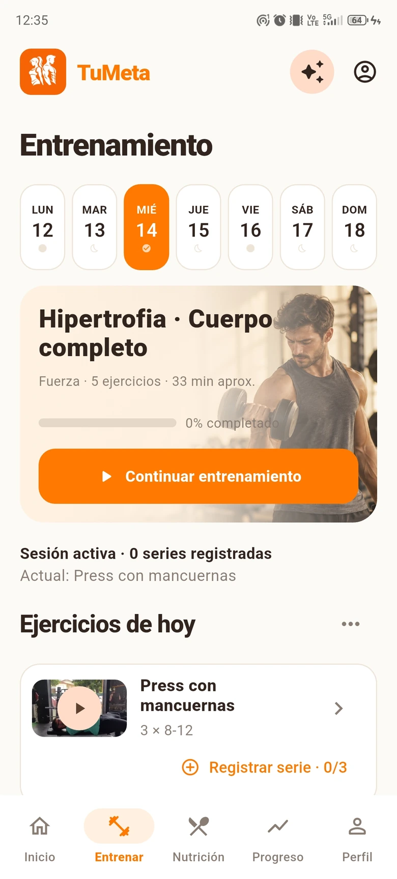 TuMeta — Entrená con un plan